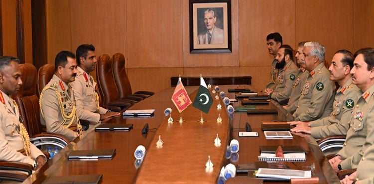 Sri Lankan army chief meets COAS Asim Munir