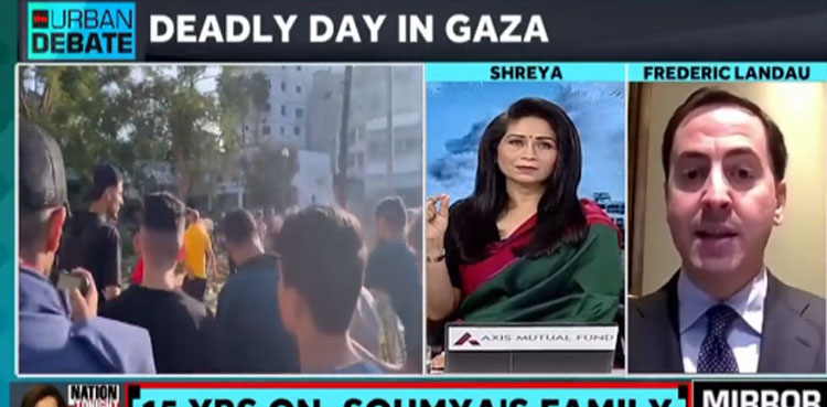 Israeli defence official targets Indian news anchor’s ‘Palestinian’ sari
