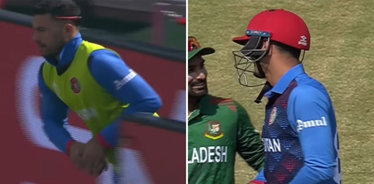 BAN vs AFG ODI World Cup 2023: Mujeeb Ur Rahman arrives at crease without his box
