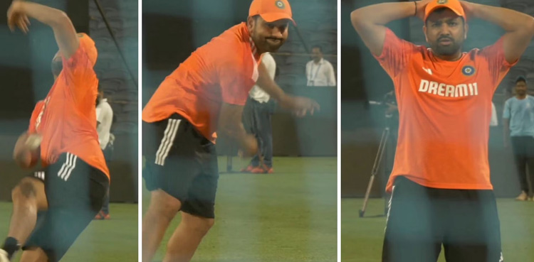 WATCH: Rohit Sharma bowling in nets to Ravindra Jadeja