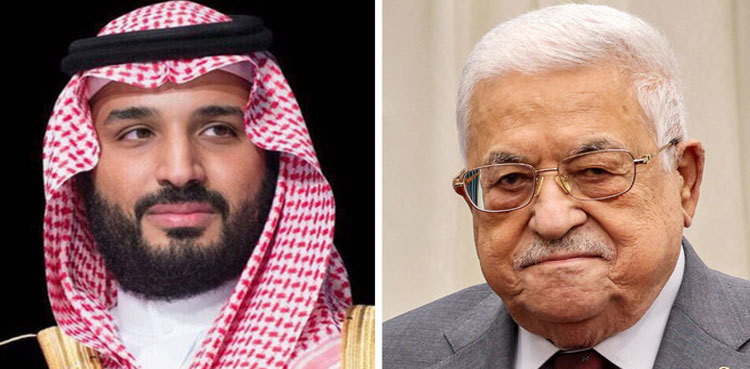 Saudi crown prince, Palestine's Abbas discuss Gaza situation