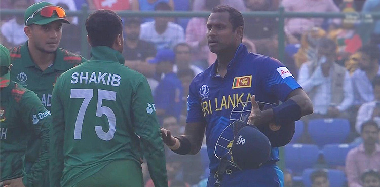 Angelo Mathews becomes first to be 'timed out' in international cricket