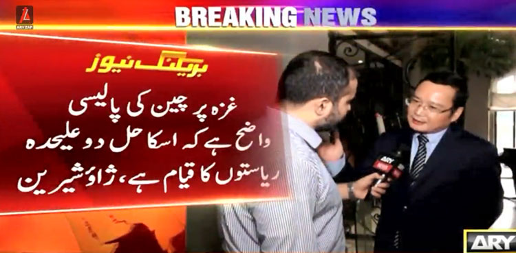 China advocates two-state solution amid Gaza conflict