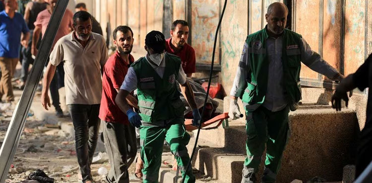 Humanitarian aid ‘targeted’ as Israeli forces encircle heart of Gaza City