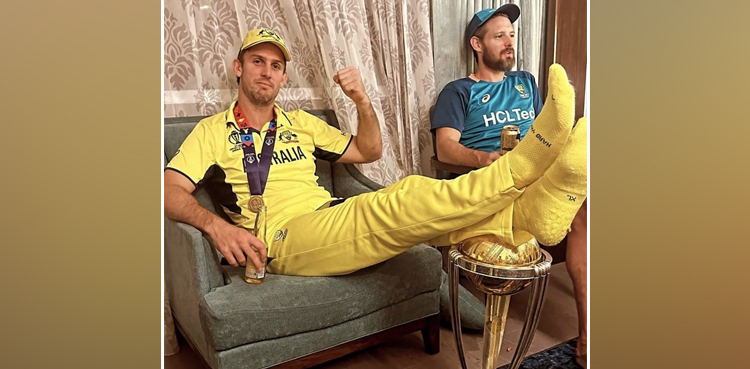 Case filed against Mitchell Marsh for "disrespecting" World Cup trophy