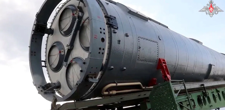 Russia loads missile with nuclear-capable glide vehicle into launch silo
