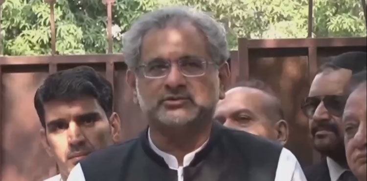 Shahid Khaqan Abbasi seeks removal of name from ECL