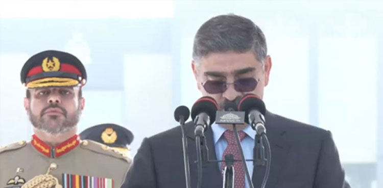 PM Kakar says no peace without settlement of Kashmir issue