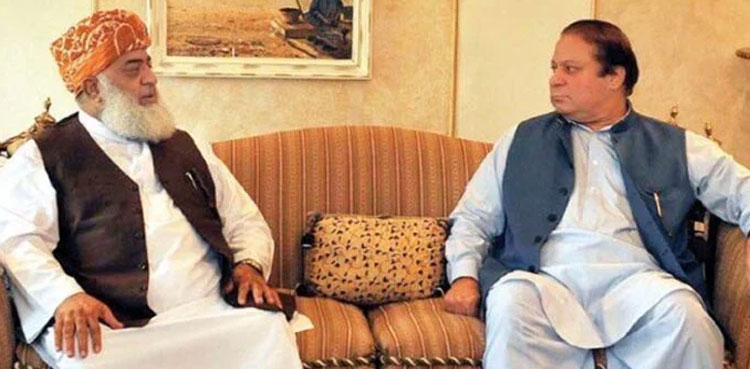 In meeting with Nawaz Sharif, Fazl proposes coalition government