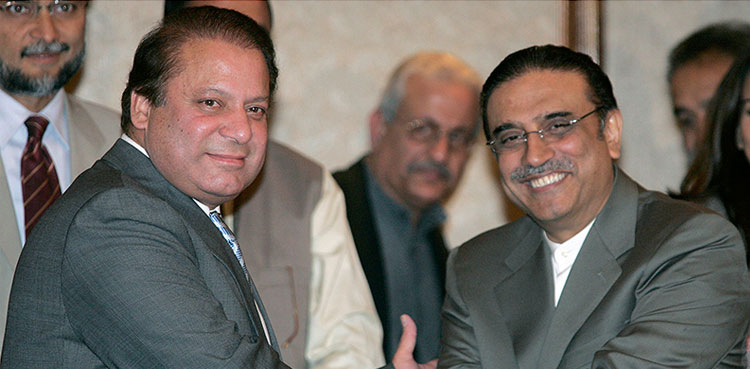 Nawaz, Zardari hold talks on ‘economic, political situation’