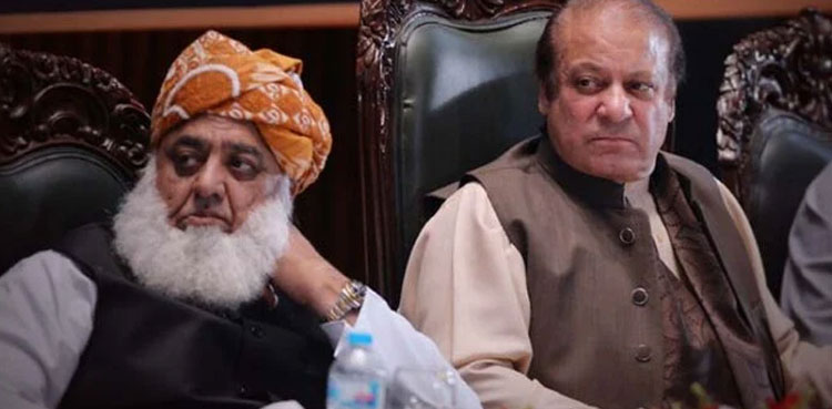 Nawaz Sharif telephones Fazlur Rehman to discuss unity govt