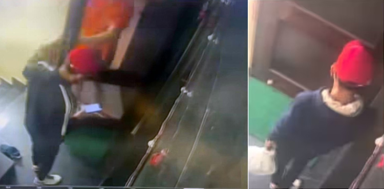 Watch: Delivery boy steals shoes kept outside home