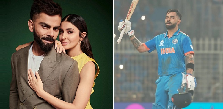Anushka Sharma reacts to husband Virat Kohli's century on birthday