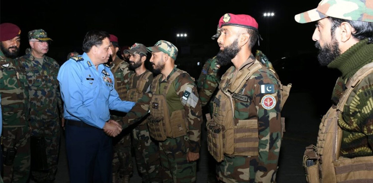 Air Chief lauds security personnel for foiling Mianwali terrorist attack