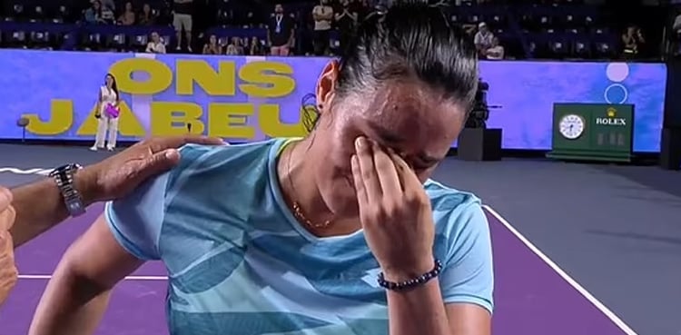 Watch: Tennis star Ons Jabeur breaks down while remembering Gaza martyrs