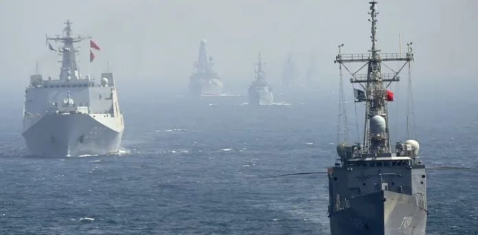 Pakistan, China hold first joint naval patrol to safeguard CPEC