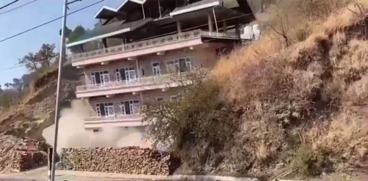 Watch: Five-storey building collapses within seconds