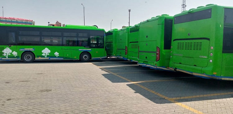 Another fleet of buses reach Karachi