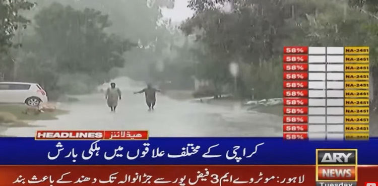 Karachi weather turns cold after early morning showers