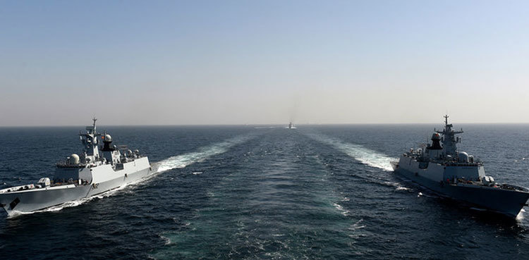 Pakistan Navy deploys warships in the Arabian Sea