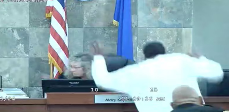 Video: Judge attacked by felon during sentencing