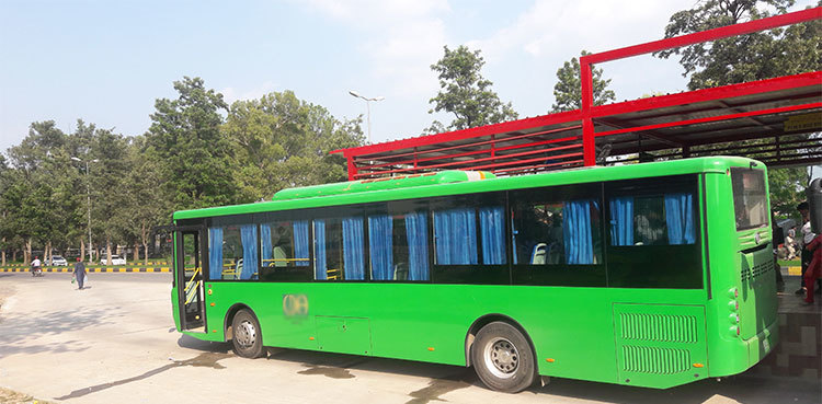 Several passengers hurt in Islamabad green line bus accident