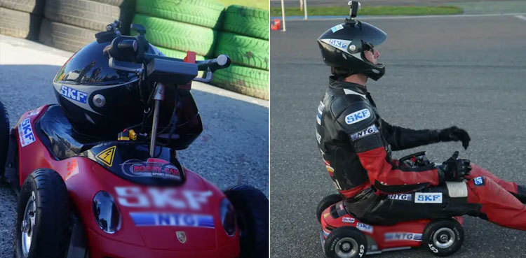 WATCH: Man breaks record for fastest ride-on toy car