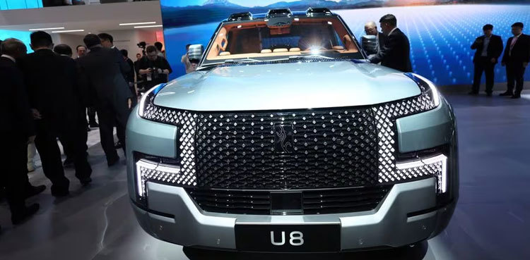 WATCH: China automaker BYD shows off floating car
