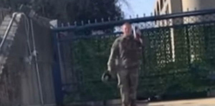 On cam: US air force member sets self on fire outside Israeli embassy