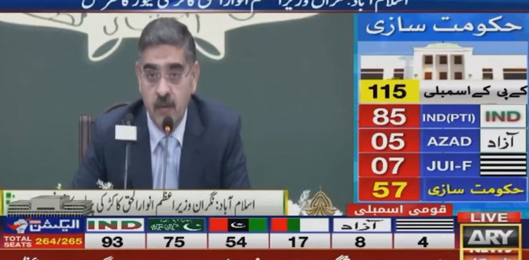 PM Kakar surprised at rigging allegations despite ‘PTI founder’s loyalists in lead’