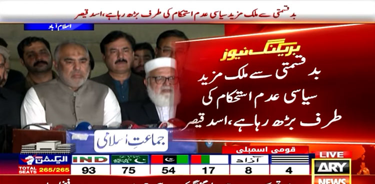 PTI calls for nationwide protests tomorrow against ‘election rigging’