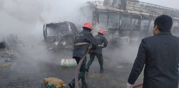 Six killed, 16 injured in wedding party bus crash