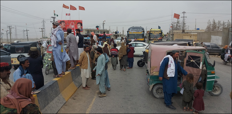 Four Parties Alliance block roads in Balochistan to protest election results