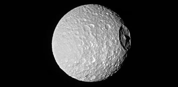 Saturn's 'Death Star' moon has a hidden secret