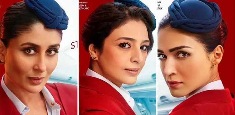 Crew: Kriti Sanon, Kareena Kapoor, Tabu nail as air-hostess in new posters