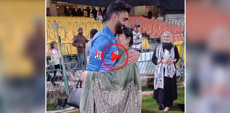 Usama Mir's mother blesses son in PSL match; he takes six-fer