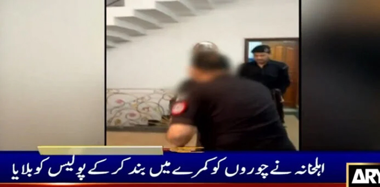 SHO beats alleged thief with hockey stick