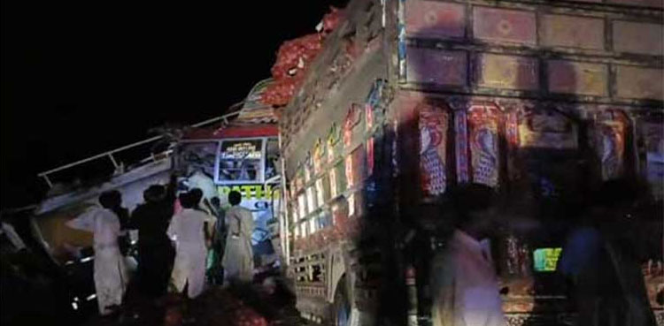 Eight killed, 20 injured in multi-vehicle crash on Indus Highway