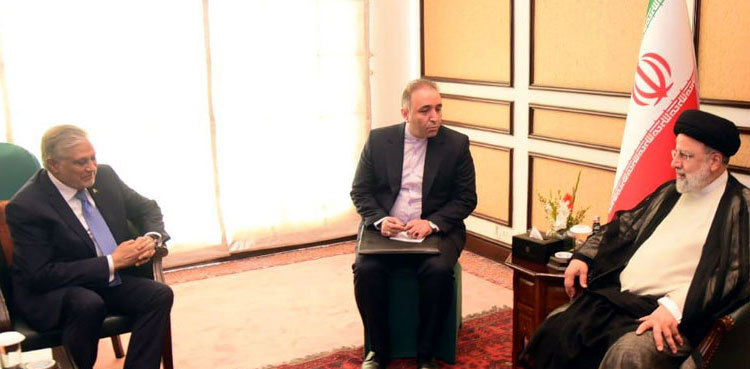 FM Dar, Iranian President Raisi discuss bilateral ties
