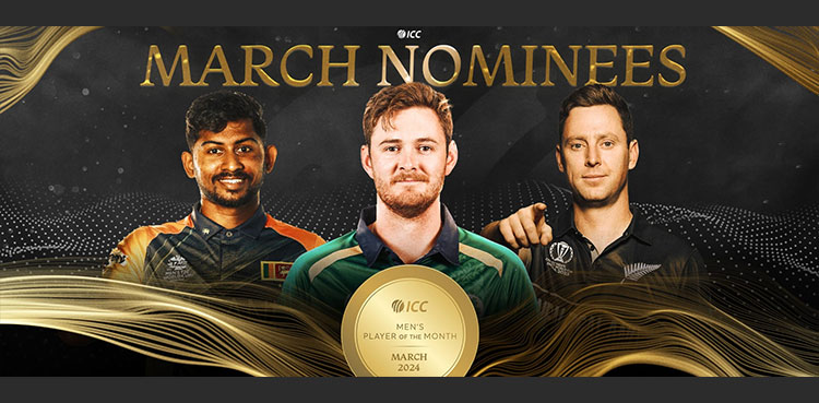 ICC Men’s Player of the Month nominees for March 2024
