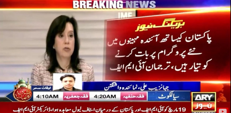 IMF ready for new loan program with Pakistan: Julie