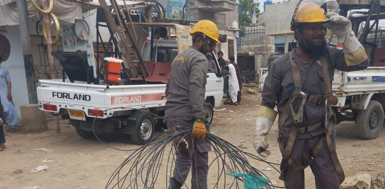 K-Electric seizes 250kg of wires used in 350 illegal connections