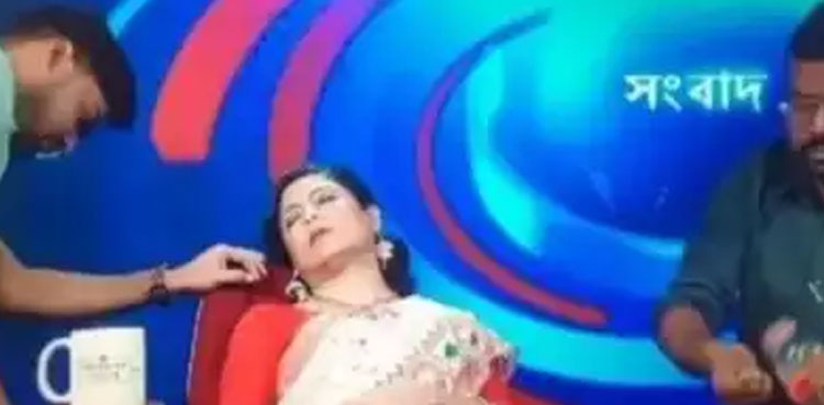 Watch: TV anchor faints in ‘hot studio’ while presenting updates on heatwave