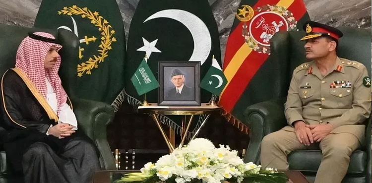 COAS Munir, Saudi FM discuss matters of bilateral cooperation