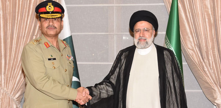 COAS Munir, Iran president discuss regional peace, border security