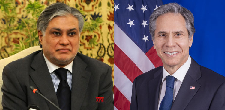 FM Ishaq Dar, Antony Blinken discuss situations in Gaza, Afghanistan
