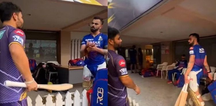 IPL 2024: Virat Kohli gets angry over Rinku for breaking his bat ahead of RCB v KKR game