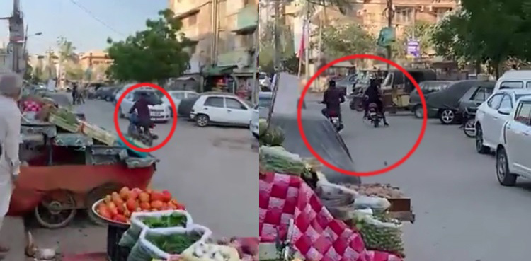 WATCH: Man opens fire leaving two injured in Karachi