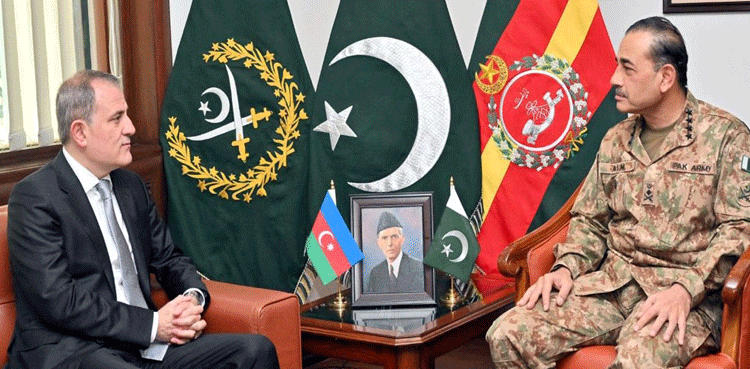 COAS General Asim Munir, Azerbaijan’s FM discuss regional stability