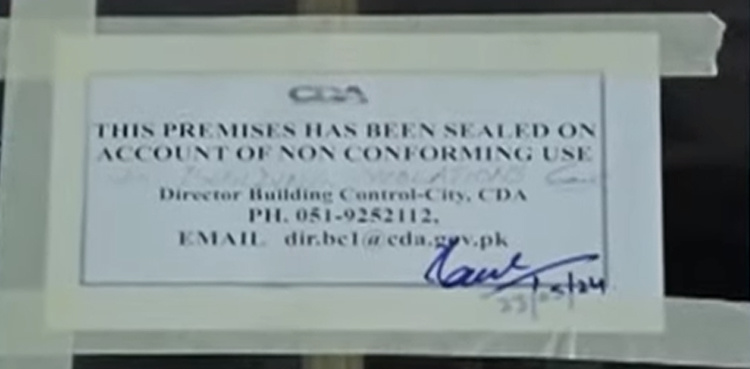 PTI headquarters partially demolished, office sealed in anti-encroachment operation